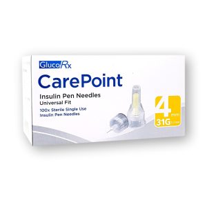 GlucoRx CarePoint Needles 4mm/31g (100)