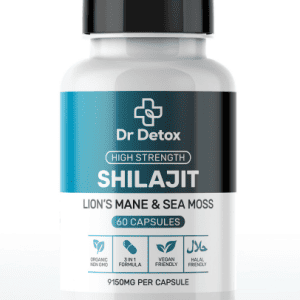 Shilajit, Lion’s Mane & Sea Moss Capsules (3-in-1 Formula)